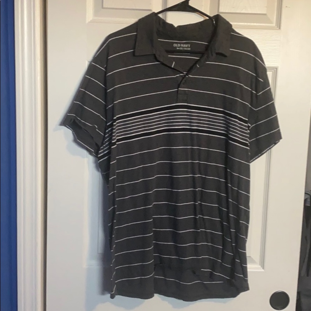 Men’s Striped Polo XXL